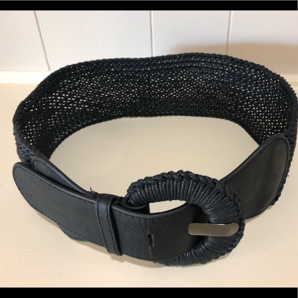 BCBG woven belt with buckle